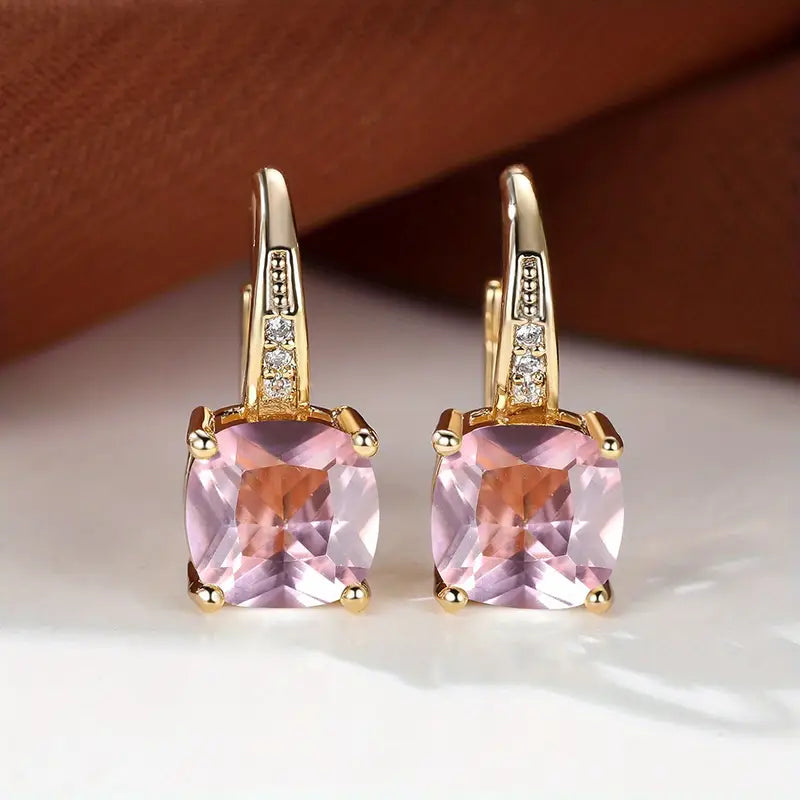 Pendientes de aro «Mystic Stone» | Oro