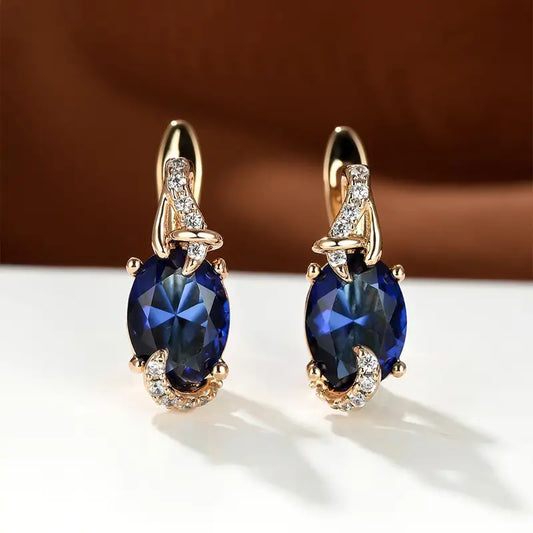 Pendientes Royal Midnight Drop | Oro