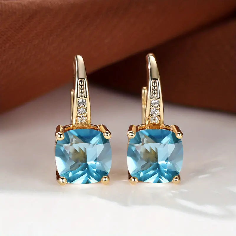 Pendientes de aro «Mystic Stone» | Oro