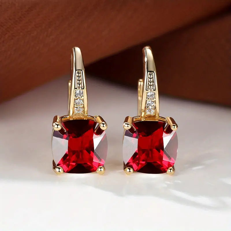 Pendientes de aro «Mystic Stone» | Oro