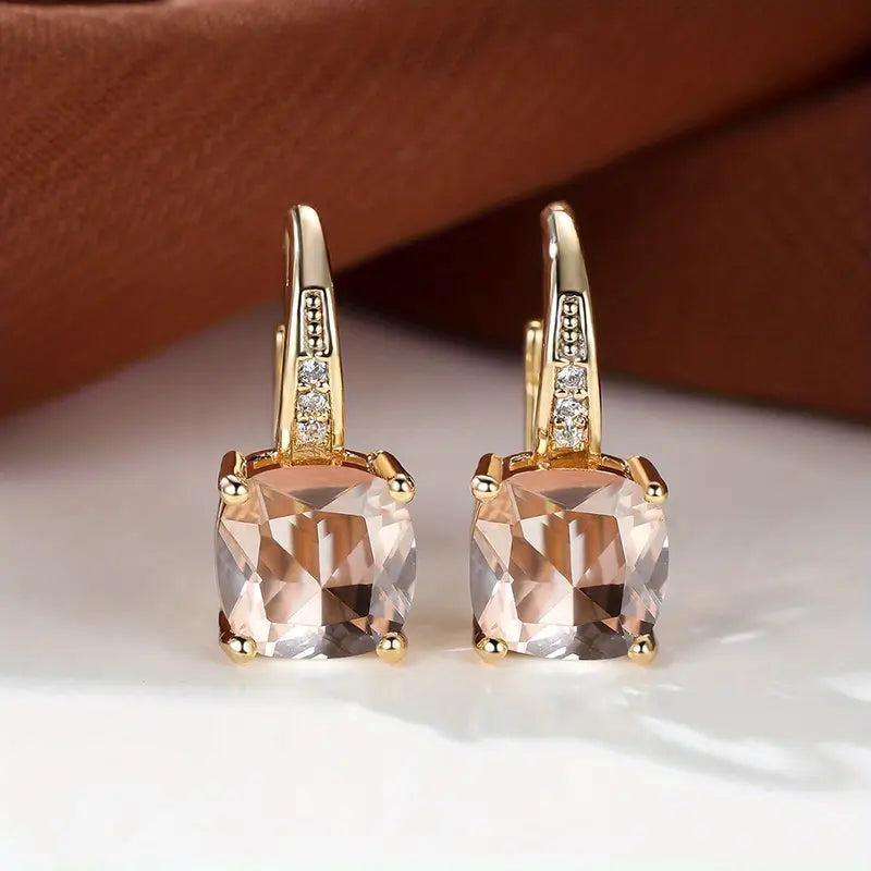 Pendientes de aro «Mystic Stone» | Oro