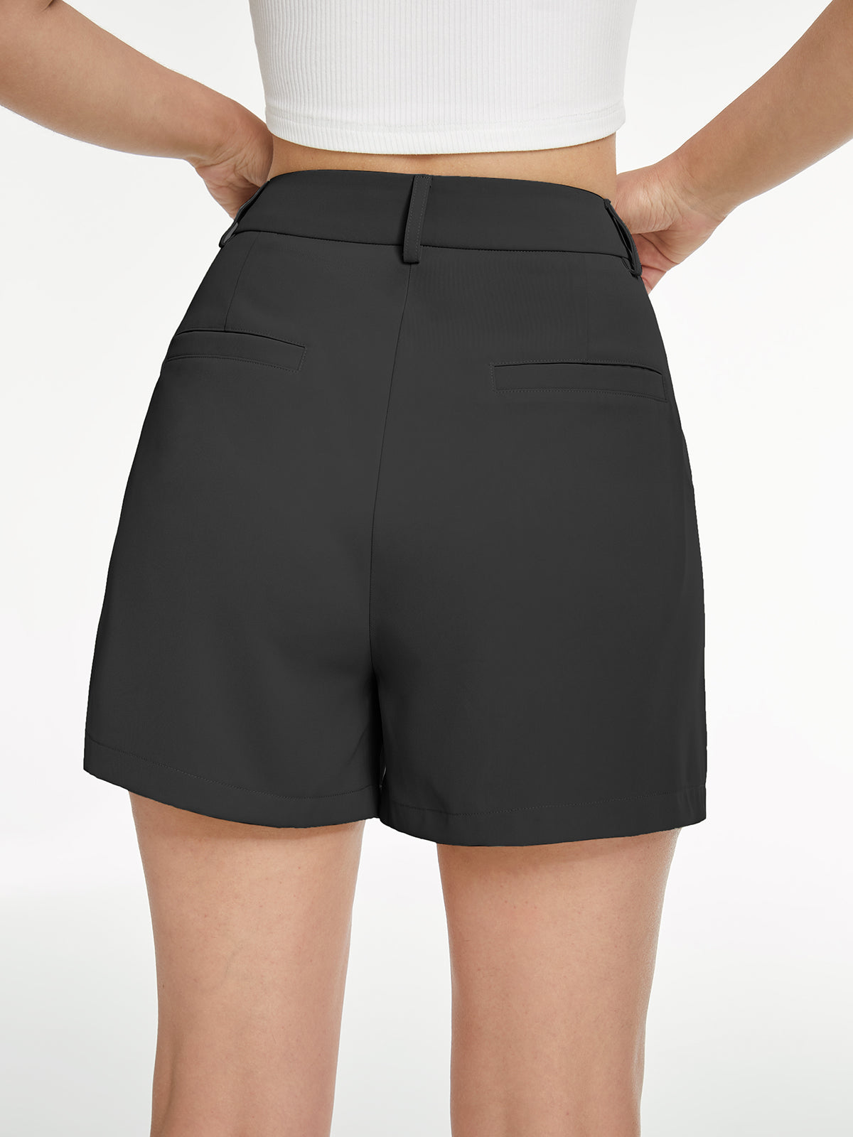 Pantalón de traje corto de cintura alta