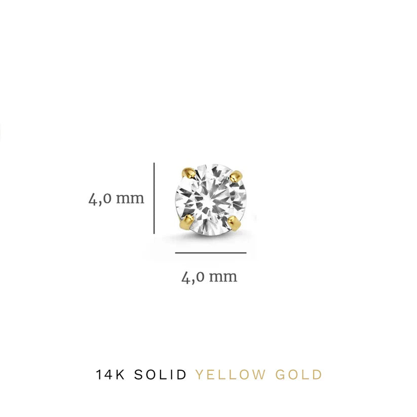 Conjunto de pendientes de piedras brillantes Dara | Oro