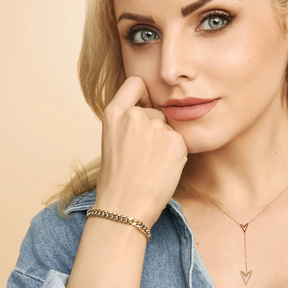 Pulsera cubana «Estate» | Oro