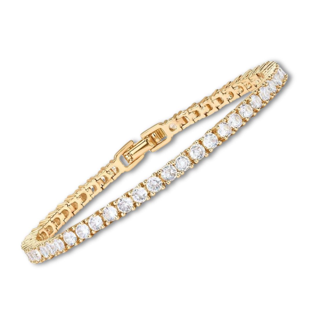 Pulsera «tennis» | Oro blanco