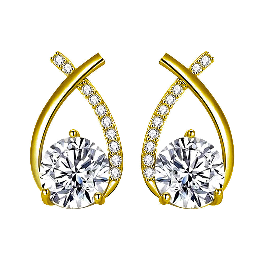 Pendientes Arielle | Oro blanco