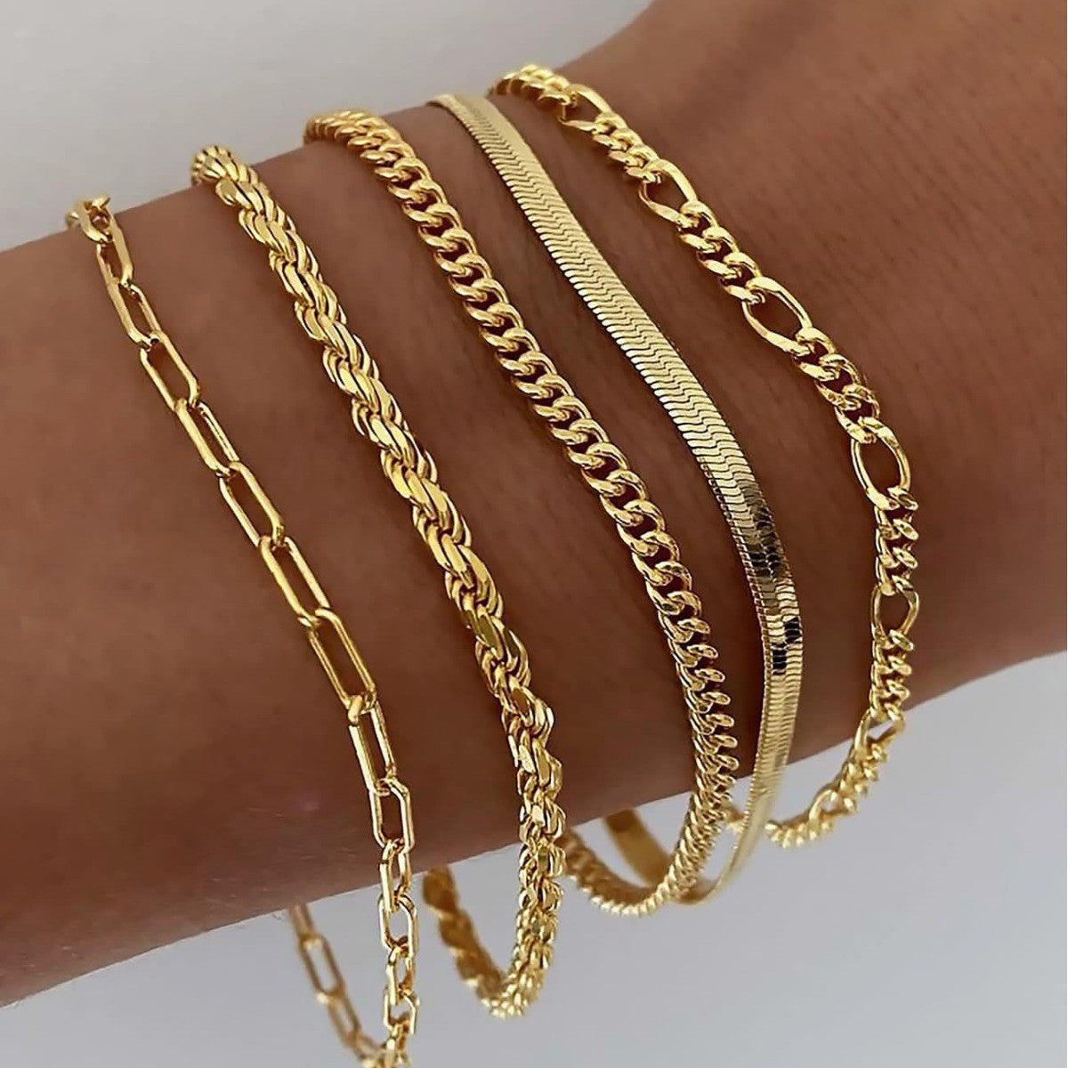 Conjunto de pulseras Ellis Renner | Dorado