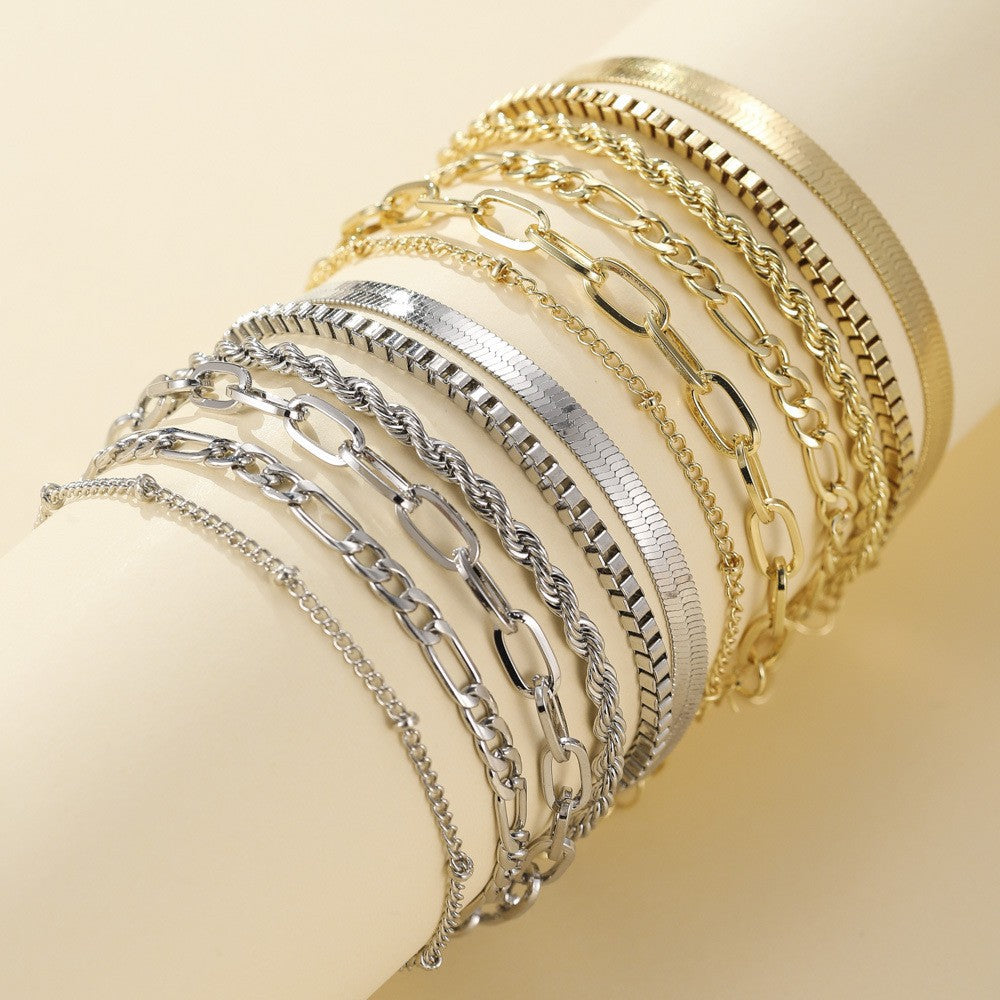 Conjunto de pulseras Ellis Renner | Dorado