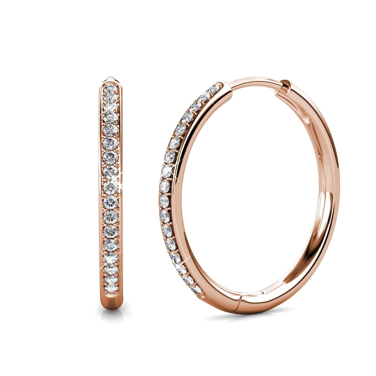 Pendientes Sorel Pavé | Oro blanco