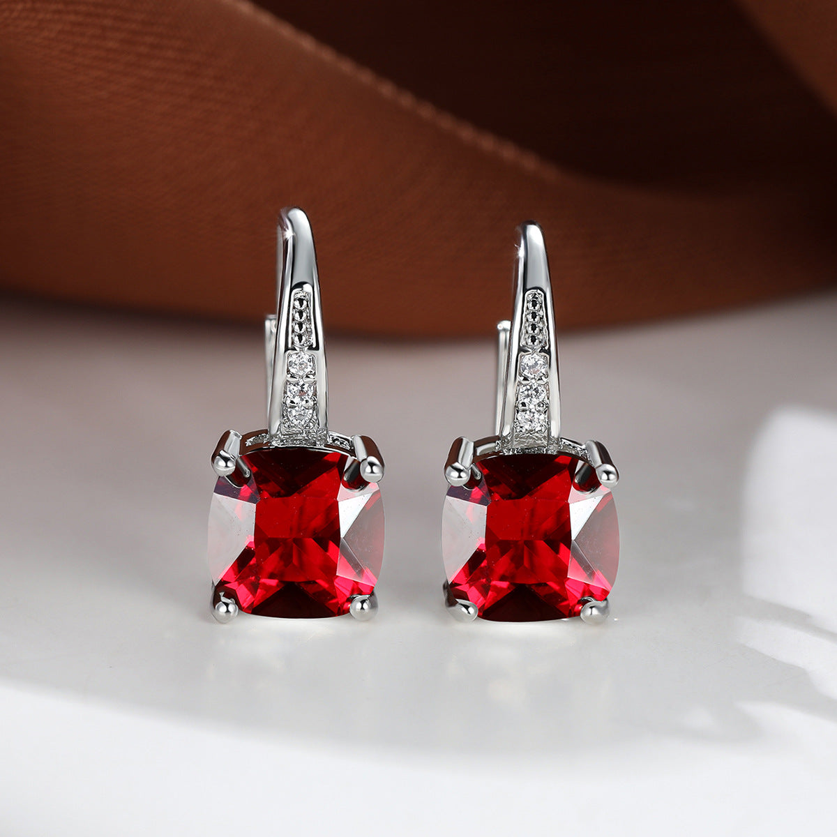 Pendientes de aro «Mystic Stone» | Oro