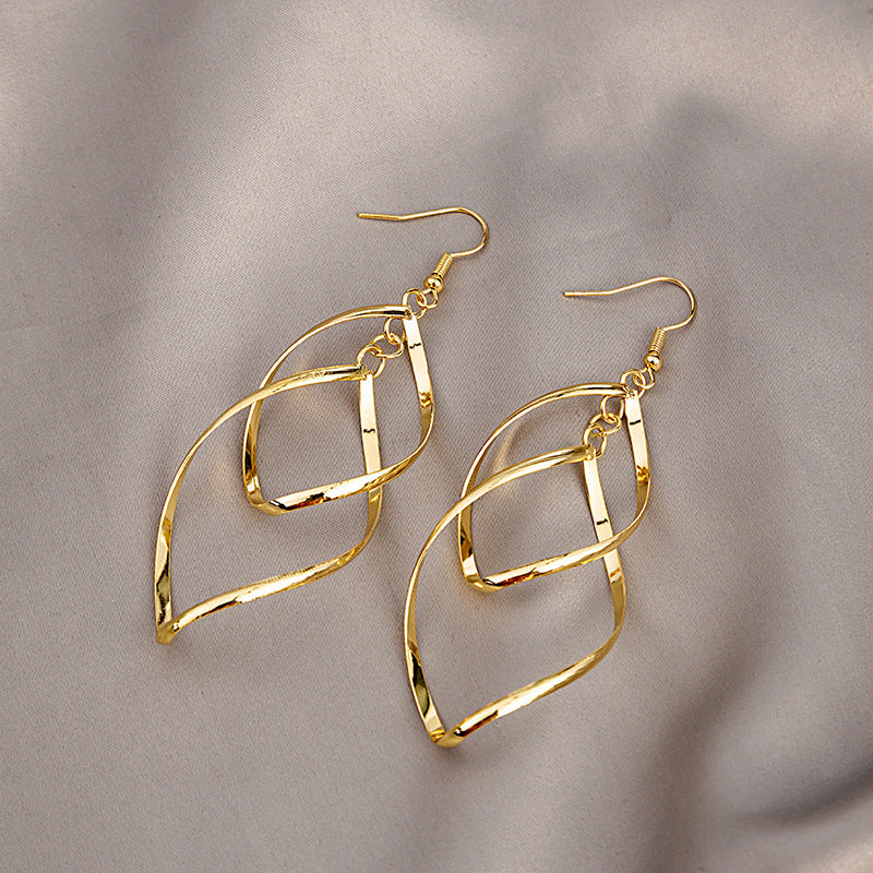 Pendientes minimalistas en capas | Oro