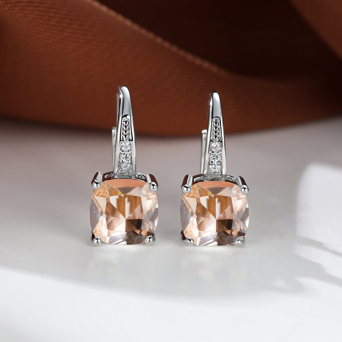 Pendientes de aro «Mystic Stone» | Oro