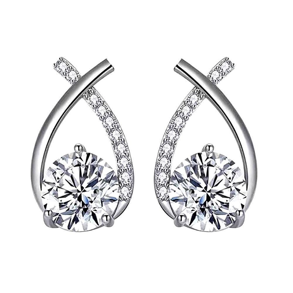 Pendientes Arielle | Oro blanco
