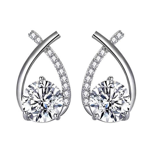 Pendientes Arielle | Oro blanco