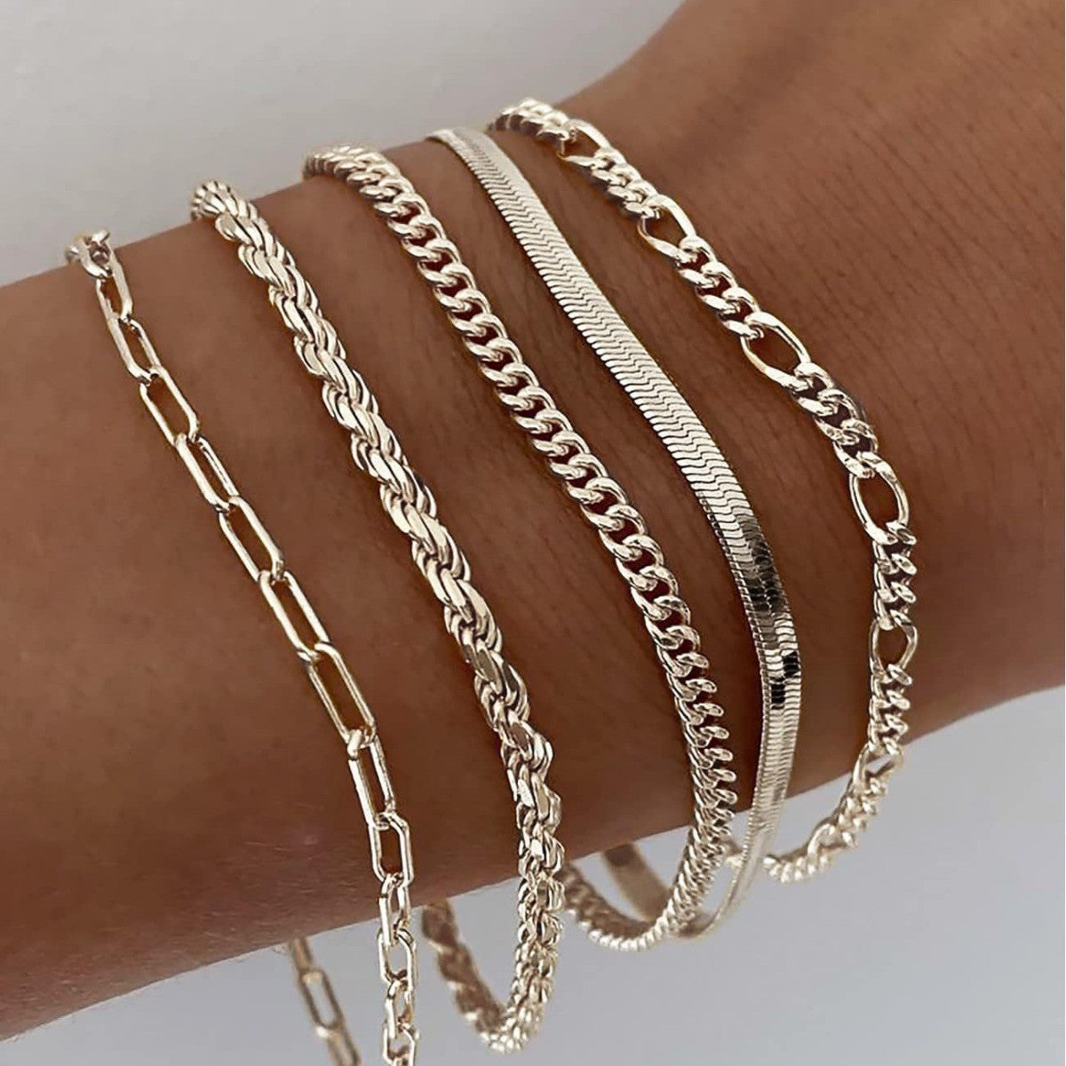 Conjunto de pulseras Ellis Renner | Dorado
