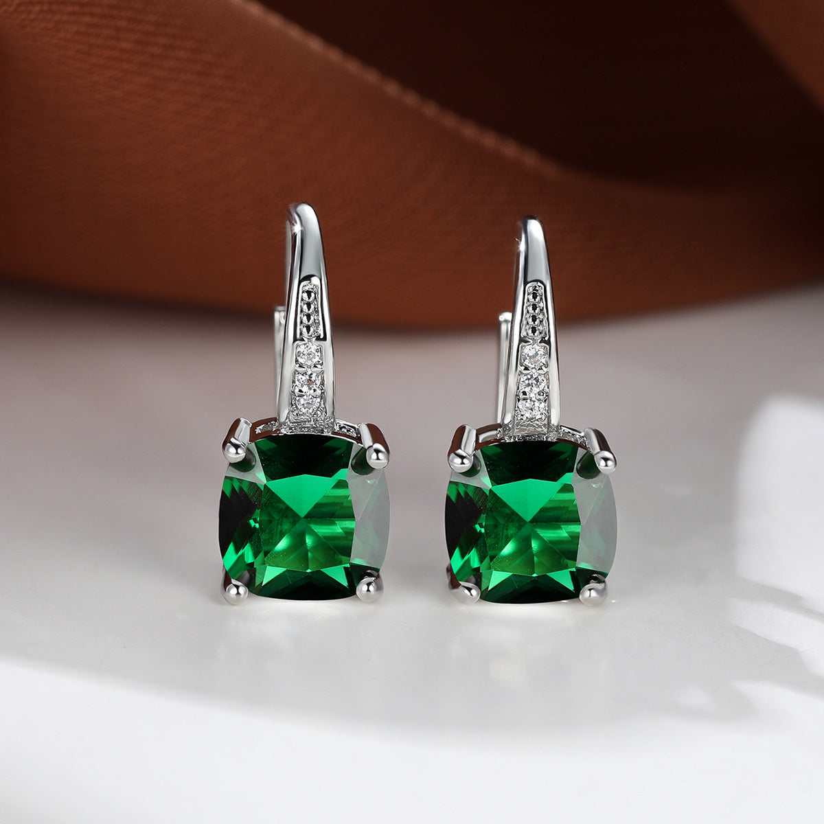 Pendientes de aro «Mystic Stone» | Oro