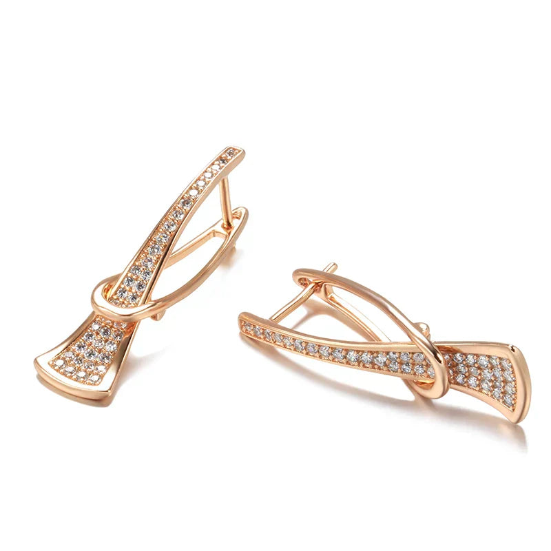 Pendientes de cristal «Radiant Layers» | Oro