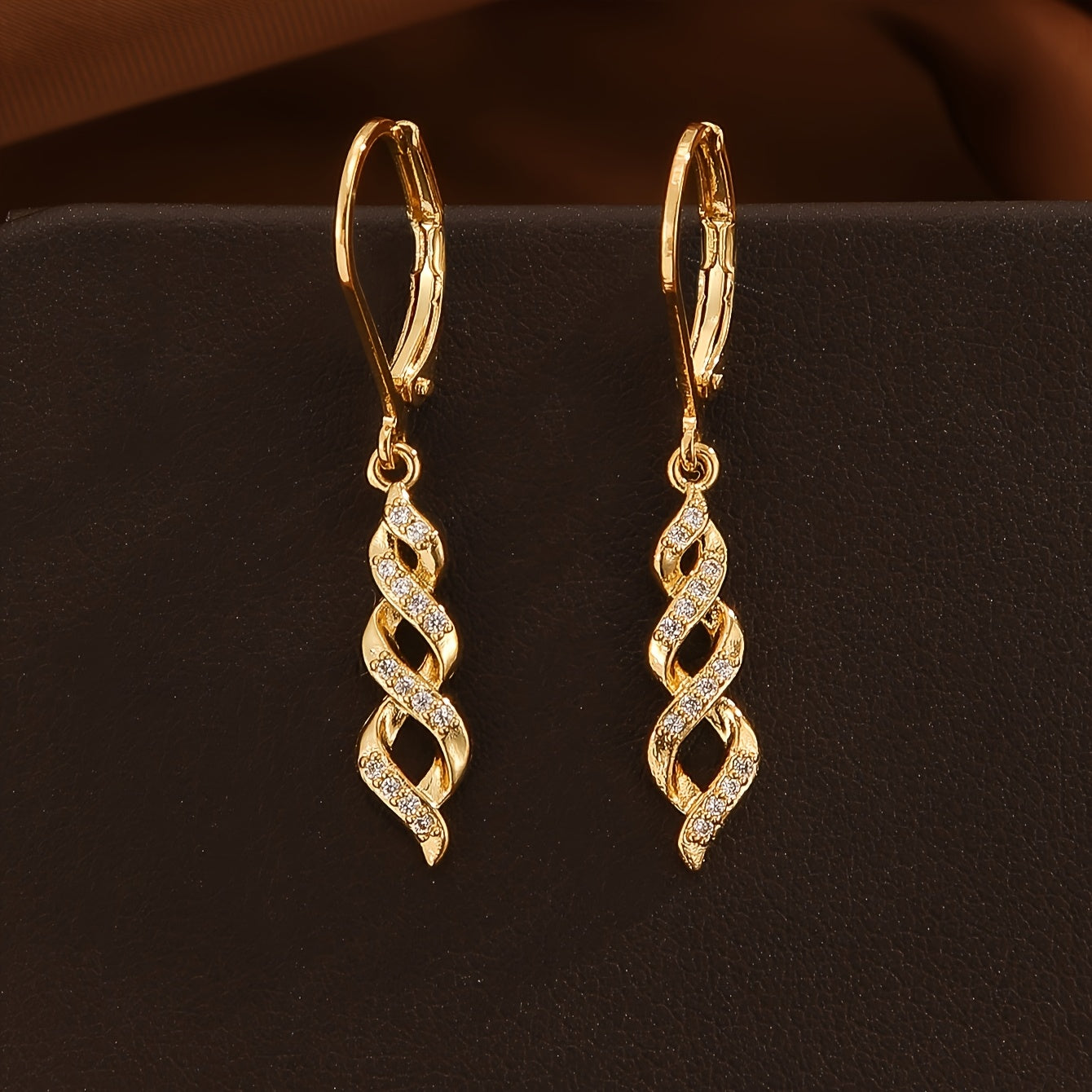 Pendientes Shimmer Twist Ava | Oro