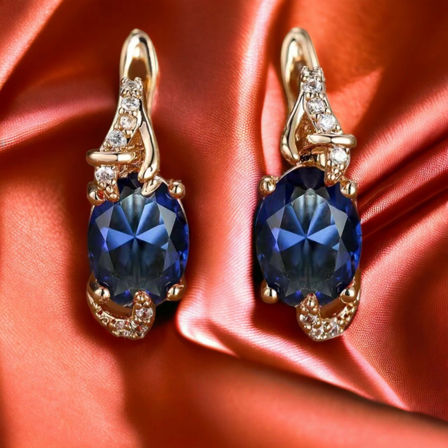 Pendientes Royal Midnight Drop | Oro