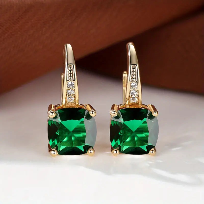 Pendientes de aro «Mystic Stone» | Oro