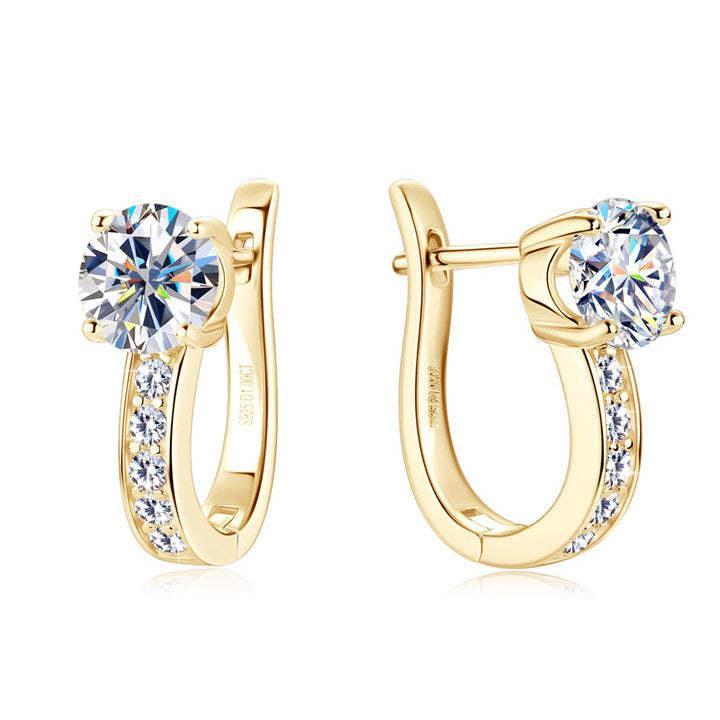 Pendientes Huggie de Channel | Oro