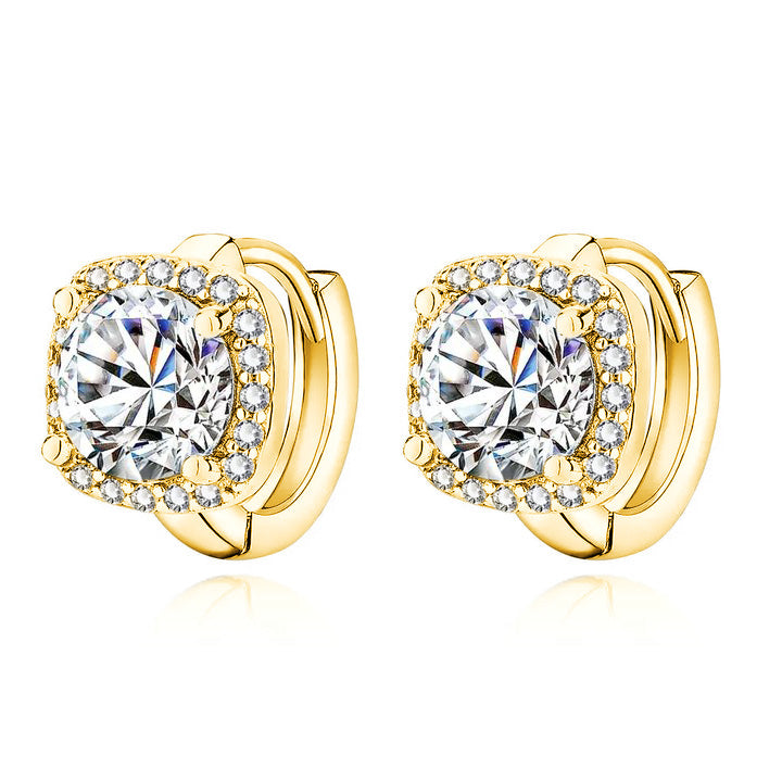 Pendientes cuadrados Nadine | Oro